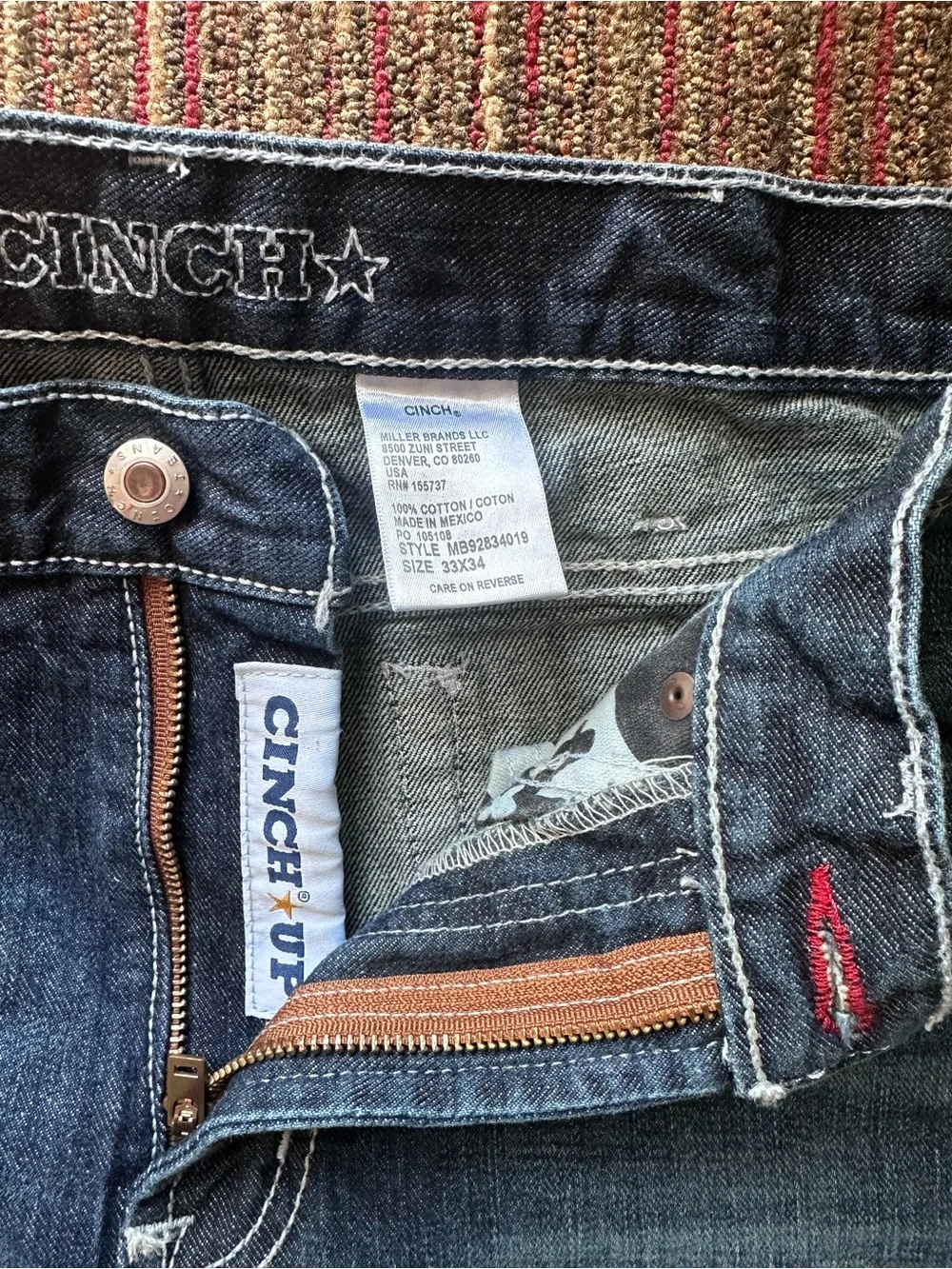 CINCH Men’s White Label Relaxed Fit Jeans - 33x34